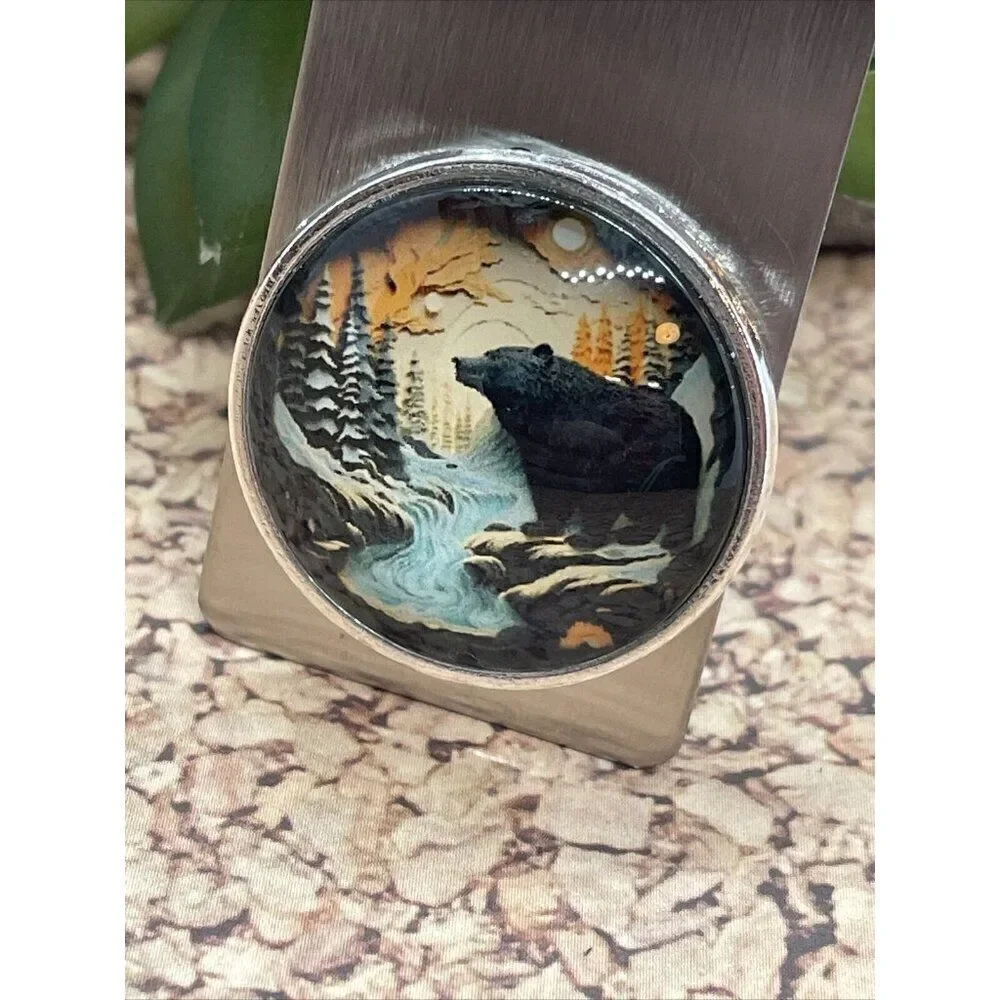 Bear 3D Money Clip Stainless Steel Quality Wedding Party Gift Father Dad Wedding